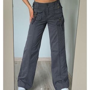 Low rise cargo pants Y2K
